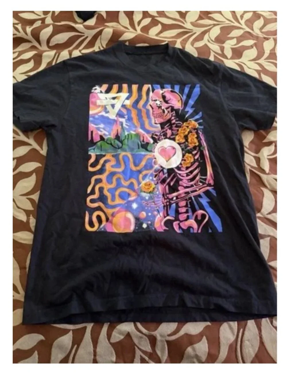Vintage Santana Festival 77 Tie Dye Tour Concert T-Shirt